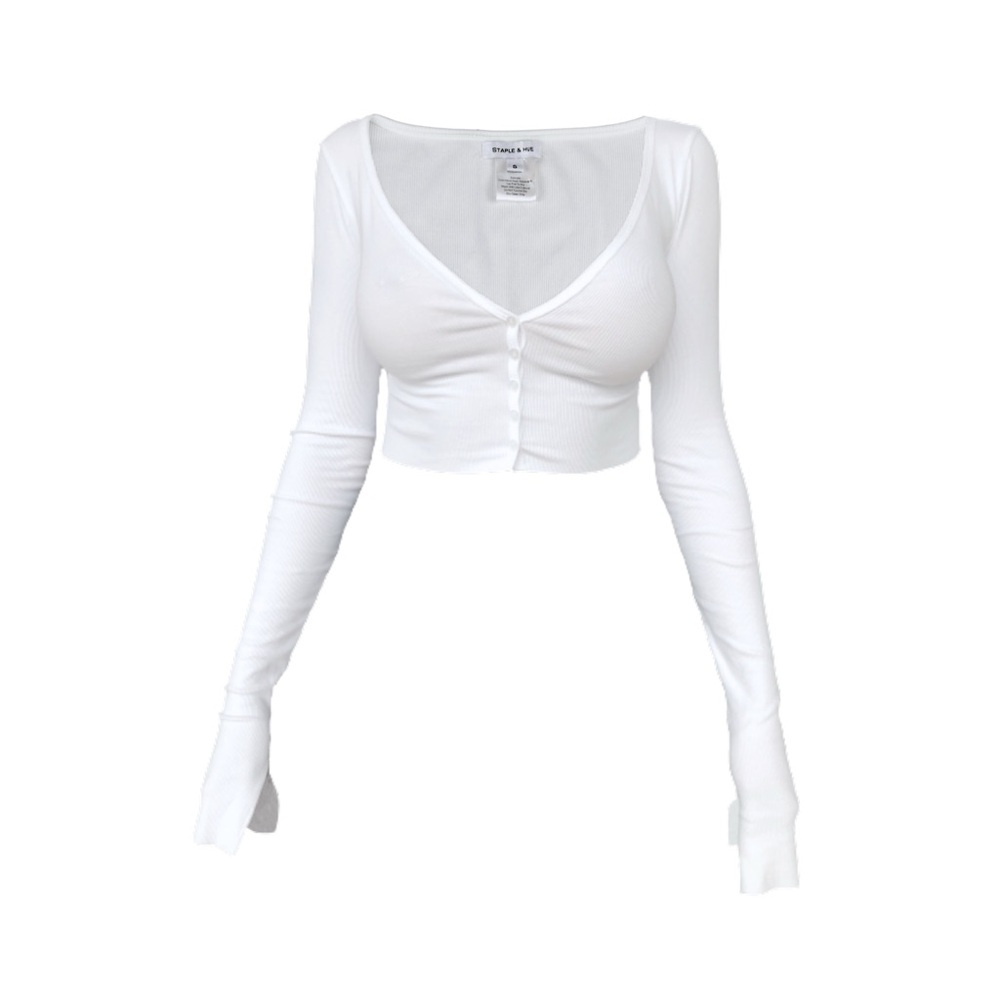 STAPLE & HUE Ivy Cardi in White